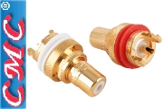 CMC-805-2.5CUR-G: CMC Copper, thick Gold-plated RCA sockets