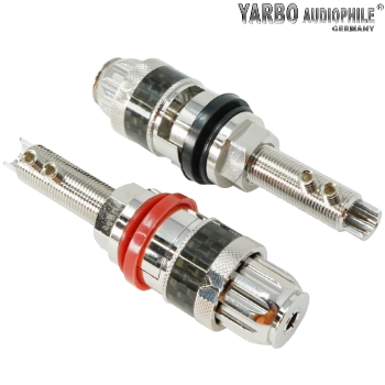 BP-006RP: Yarbo rhodium plated speaker posts (pair)