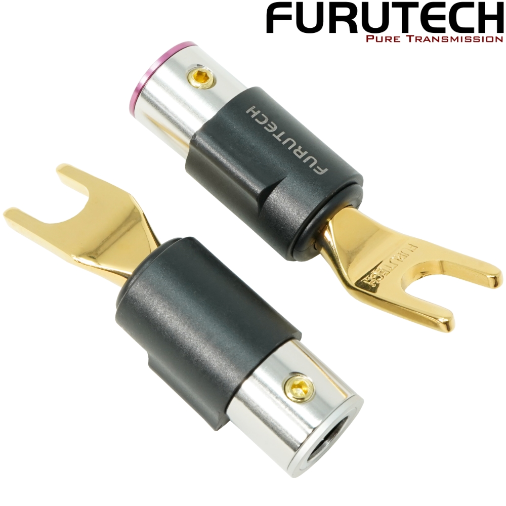 FT-211(G): Furutech FT-211 Gold-plated 7.5mm Spades (pack of 4)