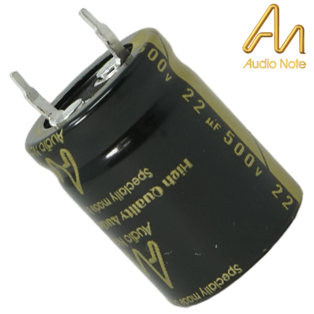 CAP-100-STDR-22U-500V: 22uF 500Vdc Audio Note Standard Electrolytic Capacitor