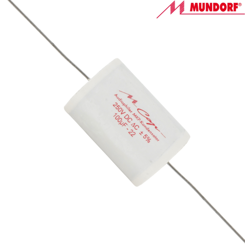 MCAP250-100: 100uF 250Vdc Mundorf MCap MKP Classic Capacitor