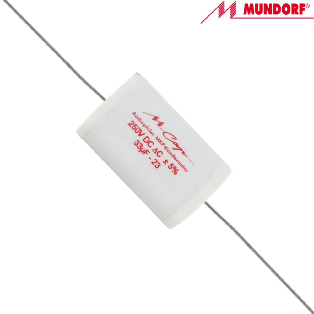 MCAP250-33: 33uF 250Vdc Mundorf MCap MKP Classic Capacitor