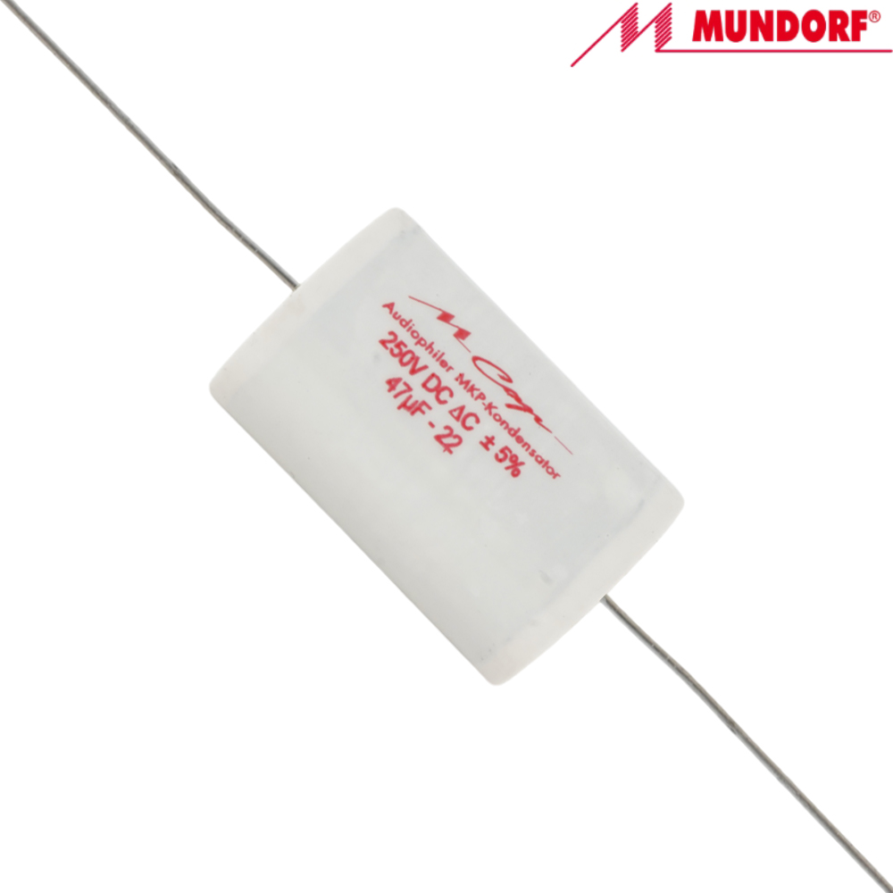 MCAP250-47: 47uF 250Vdc Mundorf MCap MKP Classic Capacitor