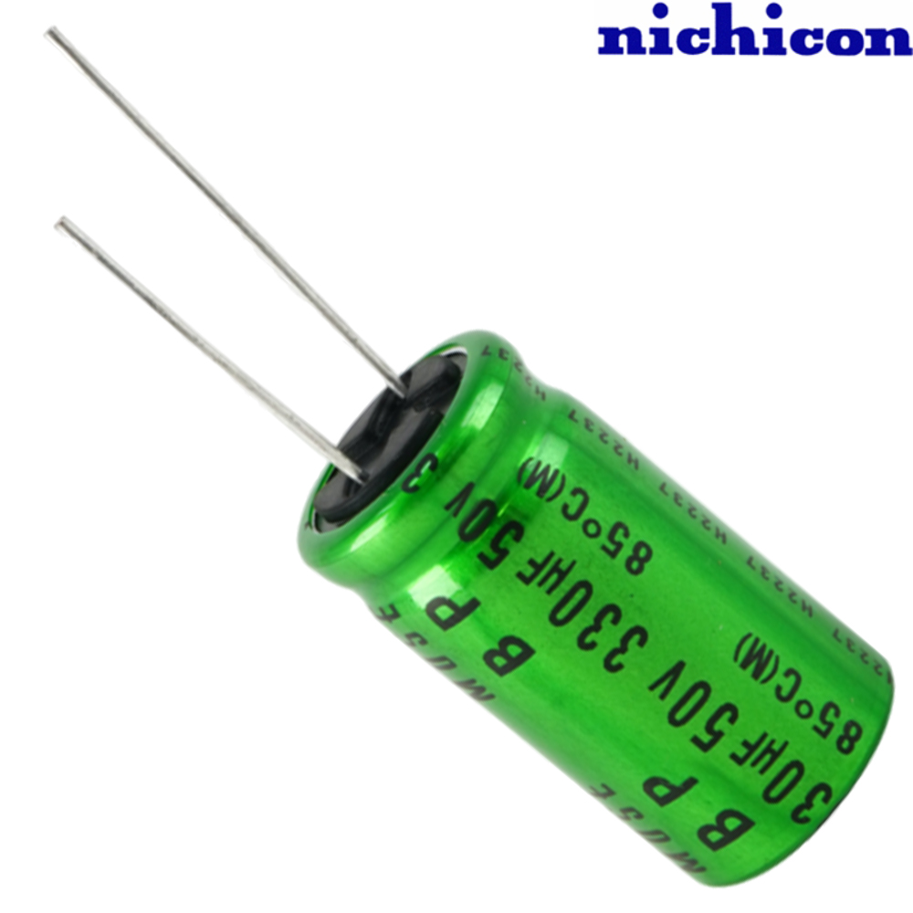 UES1H331MHM: 330uF 50Vdc Nichicon ES type Electrolytic Capacitor