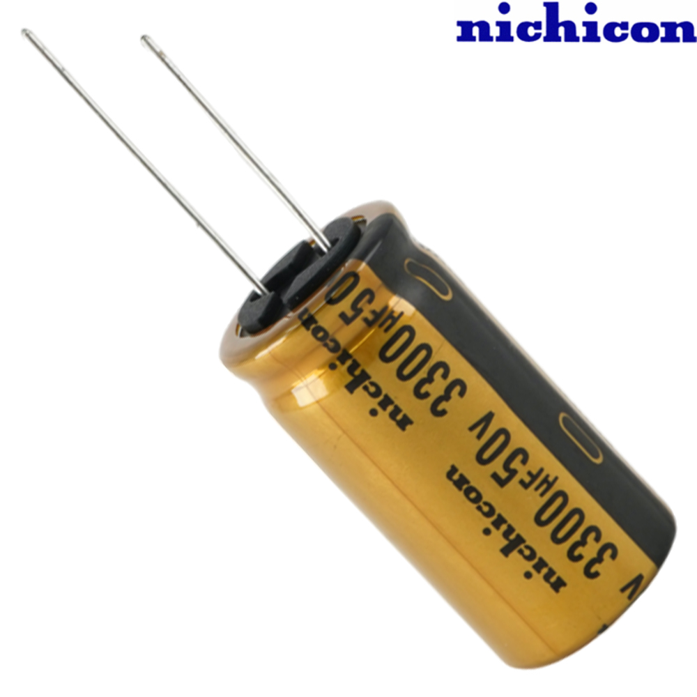 UFW1H332MHD: 3300uF 50Vdc Nichicon FW type Electrolytic Capacitor