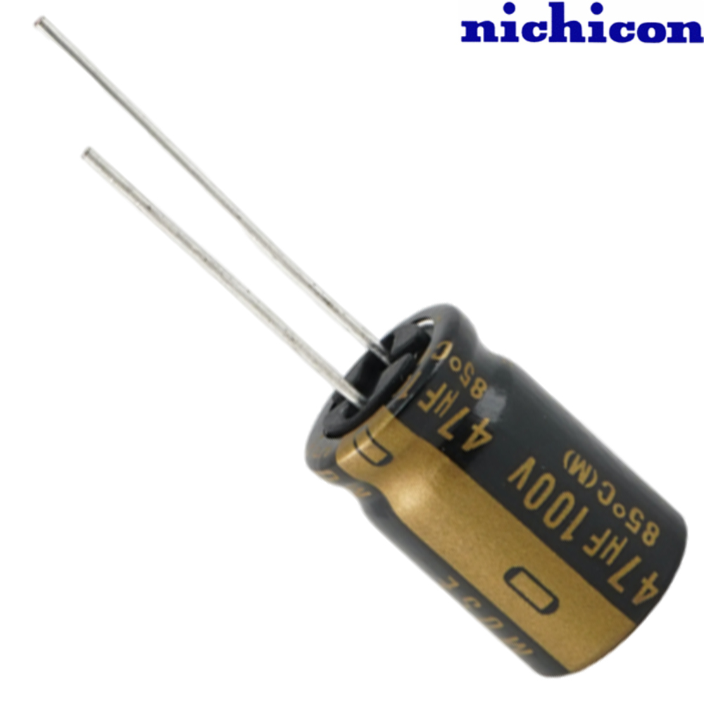 UKZ2A470MHM: 47uF 100Vdc Nichicon KZ type Electrolytic Capacitor