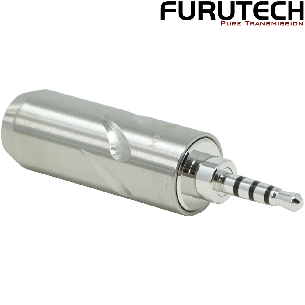 FT-7254(R): Furutech FT-7254 2.5mm (TRRS) Rhodium-plated Jack Connector