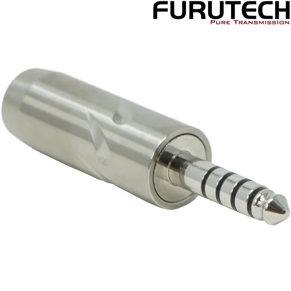 FT-7445(R): Furutech FT-7445 4.4mm (TRRRS) Rhodium-plated Jack Connector