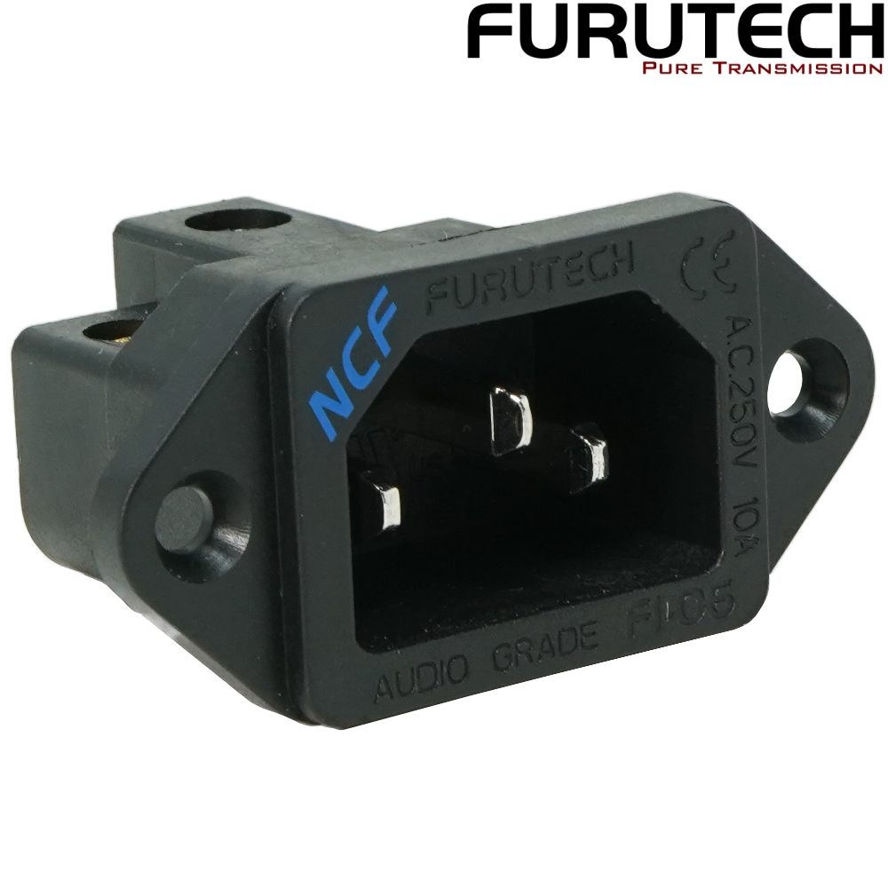 Furutech FI-06 NCF Pure Copper Rhodium-plated IEC Inlet Socket - Screw fit
