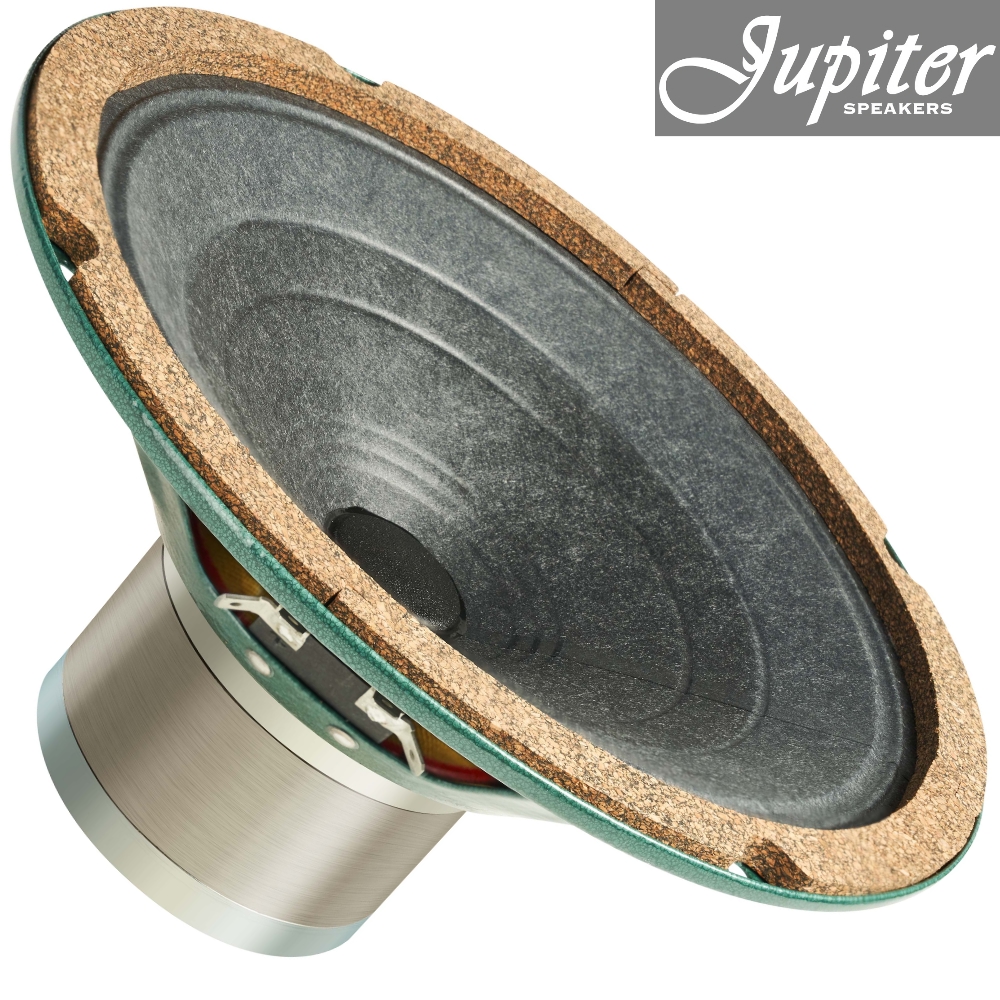 Jupiter Speakers 8SA-P-4, 8 inch 15W Vintage American Small Alnico Guitar Speaker with Paper Voice Coil, 4 ohm