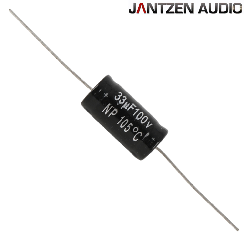 001-6056: 33uF 100Vdc Jantzen 10% Electrolytic Bipolar Capacitor