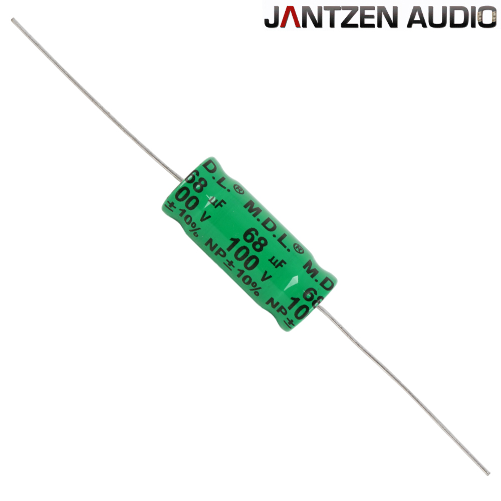 001-6068: 68uF 100Vdc Jantzen 10% Electrolytic Bipolar Capacitor