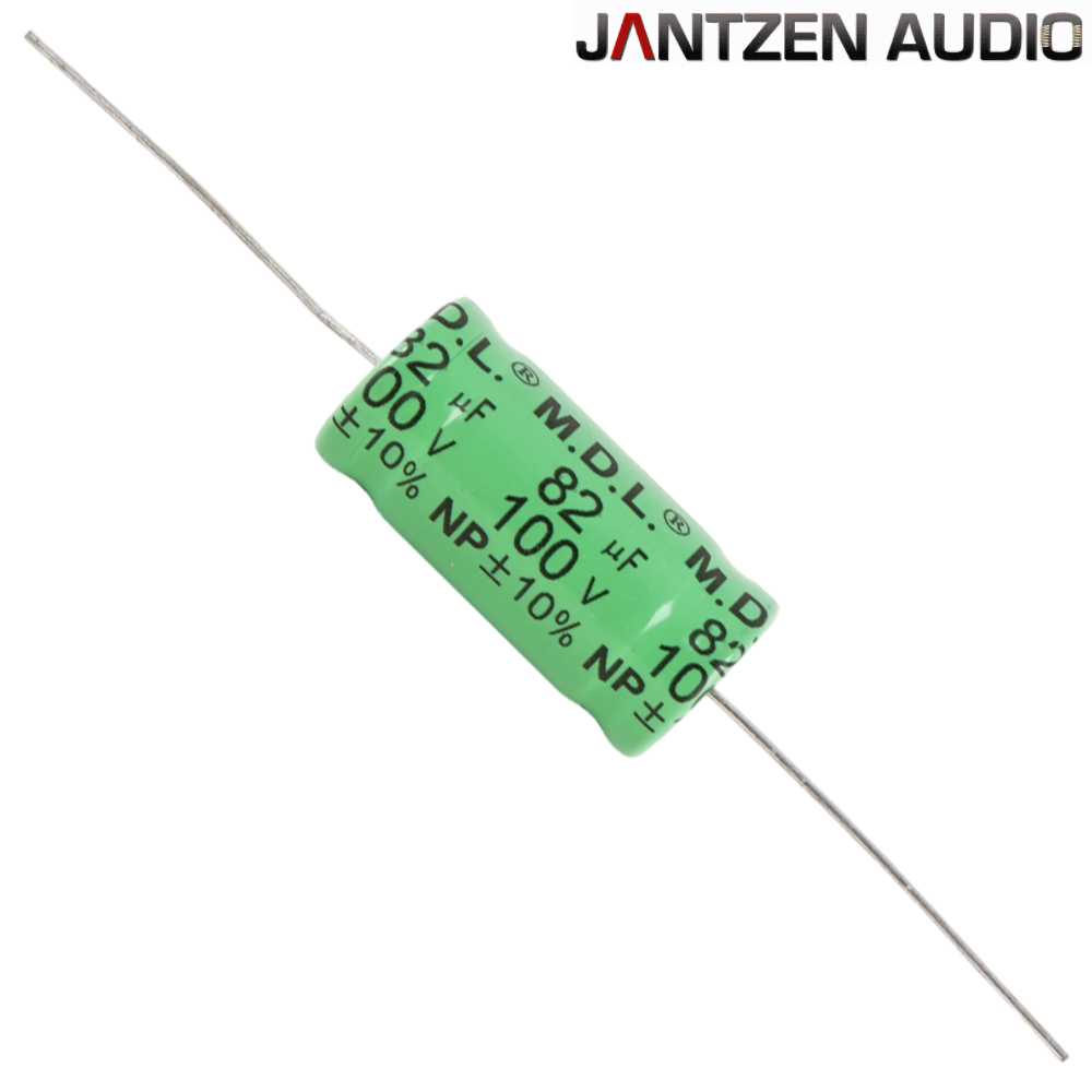 001-6071: 82uF 100Vdc Jantzen 10% Electrolytic Bipolar Capacitor
