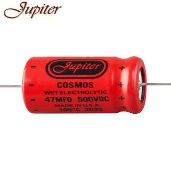 CA-M-500-476: 47uF 500Vdc Jupiter Cosmos Electrolytic Capacitor, axial