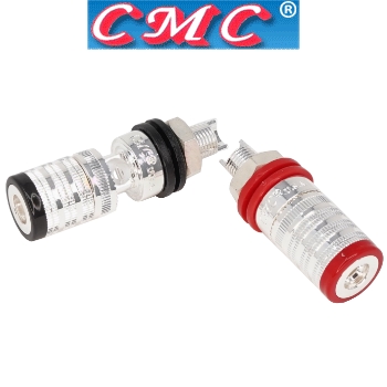 CMC-838-S-AG: CMC Silver-plated, short binding posts (pair)