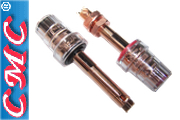 CMC-858-L-CUR Red Copper, long binding posts (Pair)