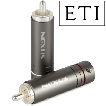 ETI Research Nexus RCA Connectors, Silver Plated (pack of 4)