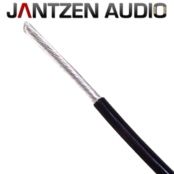 006-0051: Jantzen Silver Plated Copper Wire Speaker Cable, AWG 13, BLACK (1m)