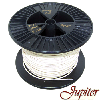 W2006: Jupiter AWG 20, Pure Silver 5N cotton insulated wire, 0.81mm (1m)