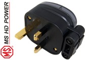 MS HD Power MS328G 13A UK mains plug, Gold plated