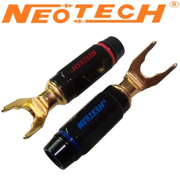 SK-8Y: Neotech OFC Gold Plated Spade Plug (pack of 4)