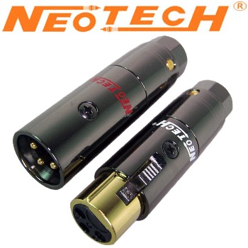 NEX-OCC GD: Neotech UP-OCC Copper, Gold Plated XLR Plugs (pack of 4)