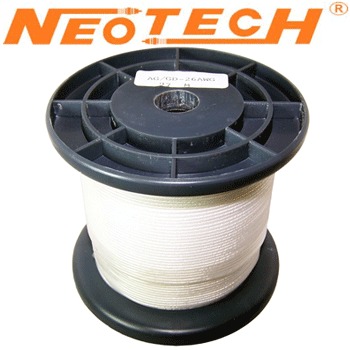 AG-GD-26: Neotech UP-OCC silver/gold wire, 15/0.1 in clear PE (1m)