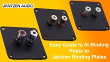 How-to fit Jantzen Binding Posts to Speaker Plate