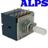 ALPSBLU-04-5: Alps "Blue Beauty" 100K dual log potentiometer - Slotted Shaft