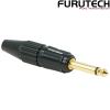 FP-703(G): Furutech FP-703 6.35mm mono gold-plated Jack Connector