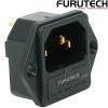FI-03(G): Furutech FI-03 Gold-plated IEC Inlet Socket with Fuseholder - Screw fit