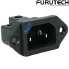 FI-06 NCF(R): Furutech FI-06 NCF Pure Copper Rhodium-plated IEC Inlet Socket - Screw fit