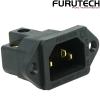 FI-06(G): Furutech FI-06 Pure Copper Gold-plated IEC Inlet Socket - Screw fit
