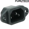 Inlet Rhodium: Furutech Rhodium-plated IEC Inlet Socket