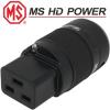 MSC19RRh: MS HD Power C19 IEC Plug, Rhodium plated