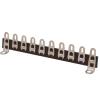 TAG110BS: Tag Strip, 10 tag - brass tags, silver plated