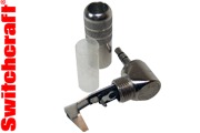 3.5mm Right Angle Stereo Jack Plug, nickel plated