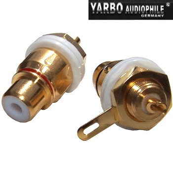Yarbo Gold plated RCA socket (pair)