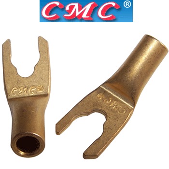 CMC-4005-CUR-G: CMC Copper, Gold-plated spade - DISCONTINUED