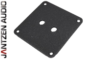 012-0101 Jantzen Binding post plate, black powder coat, 2 holes 