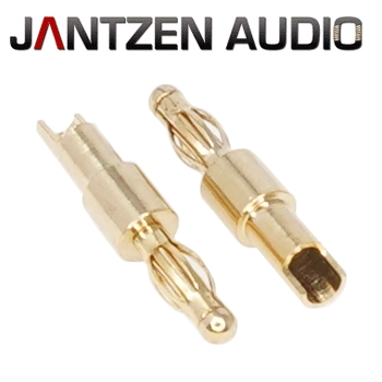 Jantzen Banana Plug, Solder type, Gold-plated