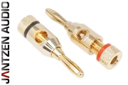 012-0140 Jantzen Banana Plug, Side screw-in type, Gold plated