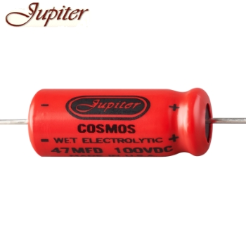 CA-M-100-476: 47uF 100Vdc Jupiter Cosmos Electrolytic Capacitor, axial