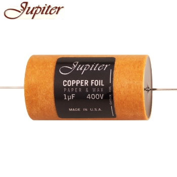 PH9004-4105J: 1uF 400Vdc Jupiter Copper Foil, Paper & Wax Capacitor