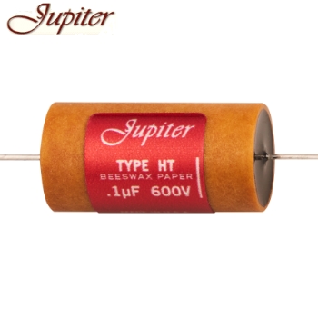 JHT051: 0.1uF 600Vdc Jupiter HT Beeswax Paper Foil Capacitor