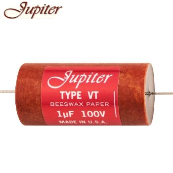 PH8002-1105J: 1uF 100Vdc Jupiter VT Aluminum Foil Wax Paper Capacitor