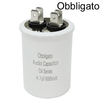 OBO-020: 4.7uF 630Vdc Obbligato Film Oil Capacitor