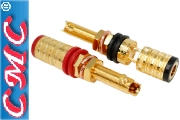 CMC-838-L-G Gold Plated, Long binding posts (Pair)