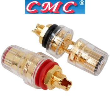 CMC-858-S-G Gold Plated, small binding posts (Pair)