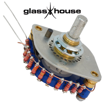 Glasshouse / NOS Audio Note switch / Takman 0.25W carbon film mono shunt stepped attenuator